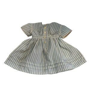 2008 Kirsten Larson American Girl Blue and Cream Striped‎ Dress